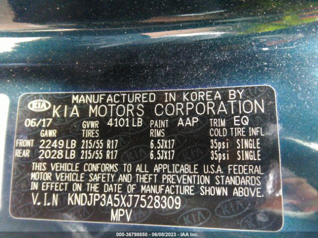 KNDJP3A5XJ7528309 KIA SOUL +