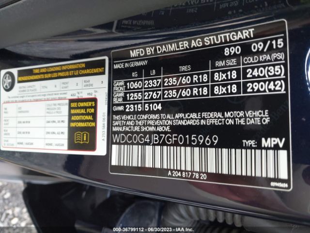 WDC0G4JB7GF015969 Mercedes-Benz Glc Glc 300