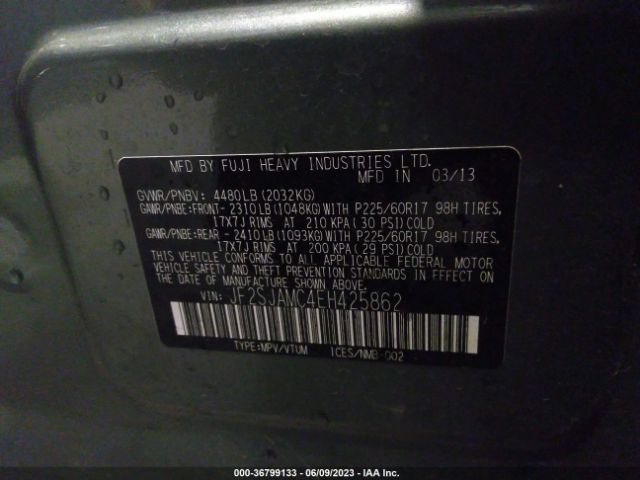 JF2SJAMC4EH425862 Subaru Forester 2.5i Touring