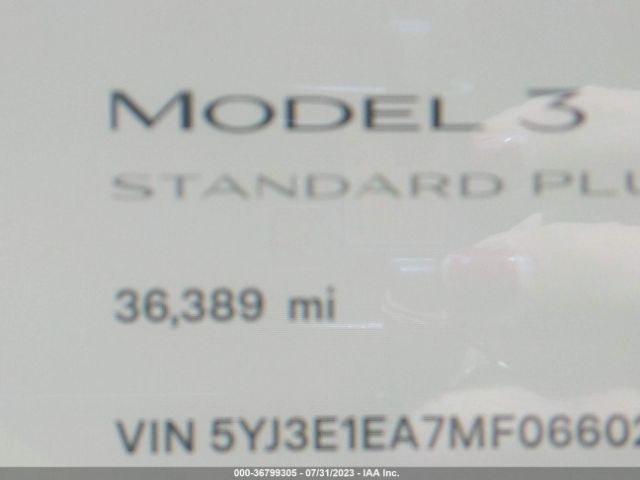 5YJ3E1EA7MF066025 Tesla Model 3 Standard Range Plus