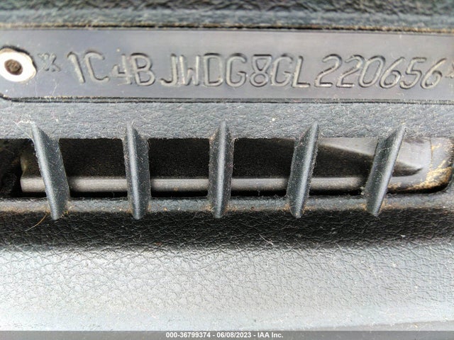 2016 JEEP WRANGLER UNLIMITED WILLYS WHEELER VIN: 1C4BJWDG8GL220656