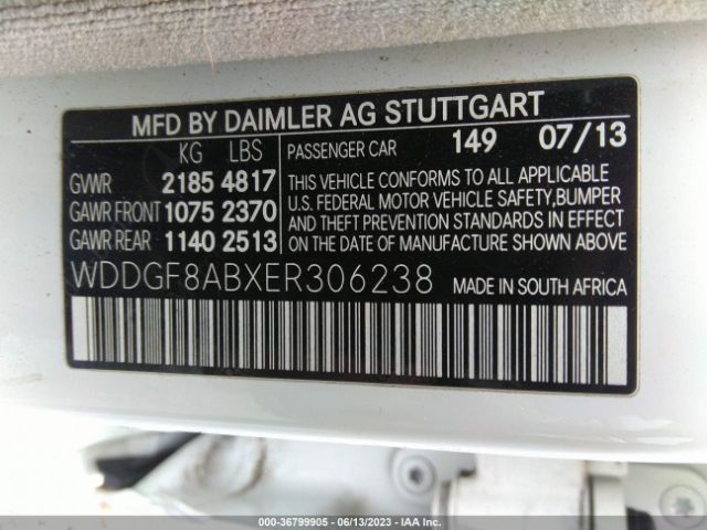WDDGF8ABXER306238 Mercedes-Benz C-class C 300