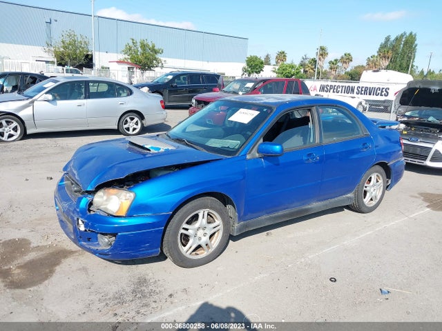 2004 SUBARU IMPREZA SEDAN WRX VIN: JF1GD29614G510589