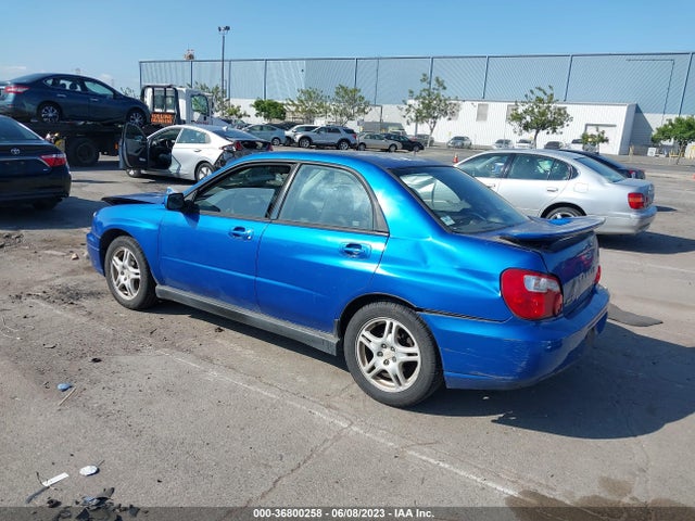 2004 SUBARU IMPREZA SEDAN WRX VIN: JF1GD29614G510589