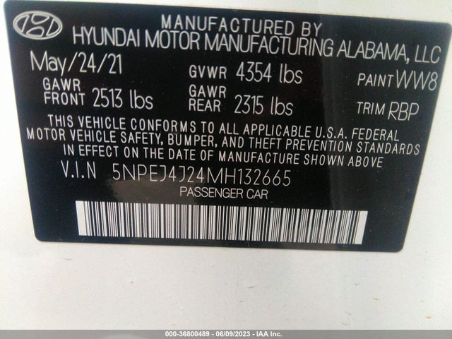 Hyundai Sonata Sel Plus 2021 5NPEJ4J24MH132665 Image 15