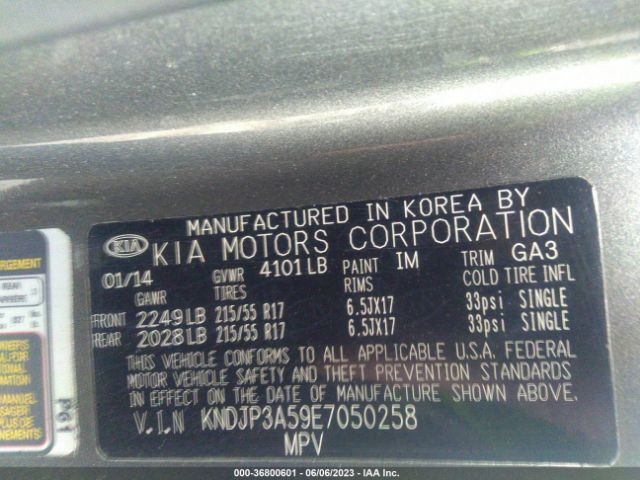 KNDJP3A59E7050258 KIA SOUL +