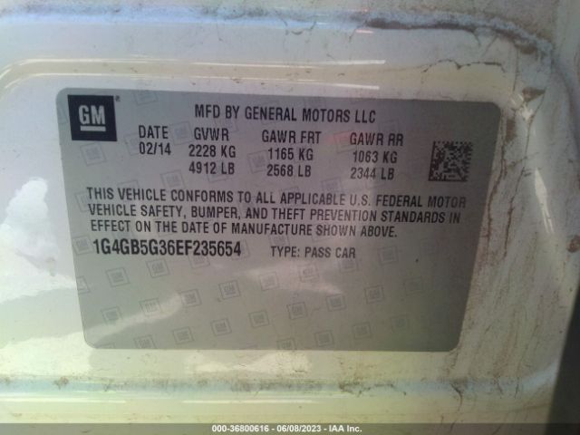 1G4GB5G36EF235654 Buick Lacrosse Leather