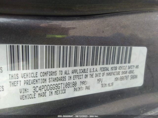 3C4PDDGG9GT109180 Dodge Journey Crossroad Plus