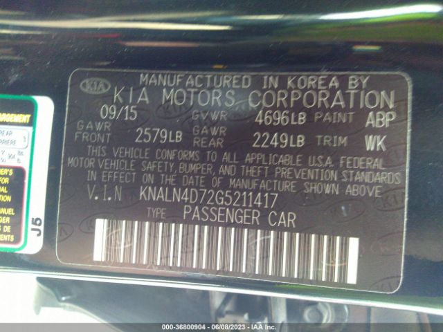 KNALN4D72G5211417 KIA Cadenza Premium