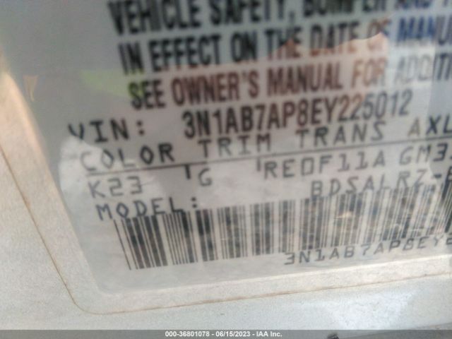 3N1AB7AP8EY225012 Nissan SENTRA SR