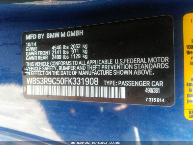 WBS3R9C50FK331908 BMW M4