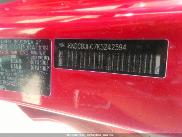 KNDCB3LC7K5242594 KIA NIRO LX