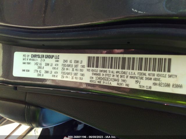 1C4RDHDG3EC419449 Dodge DURANGO LIMITED