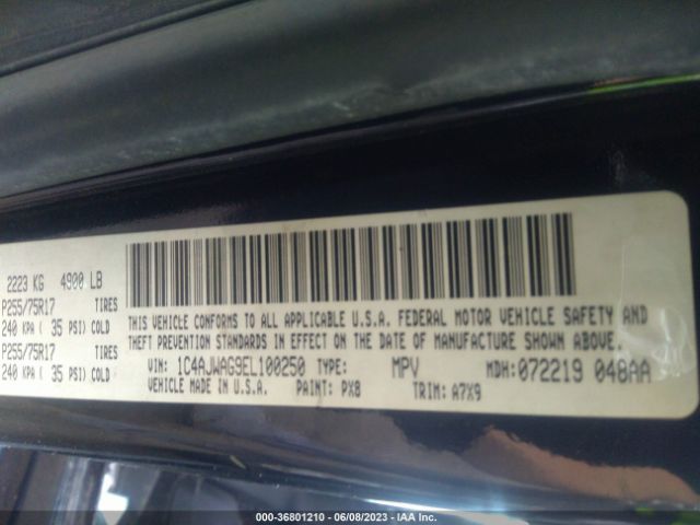 1C4AJWAG9EL100250 Jeep Wrangler Sport
