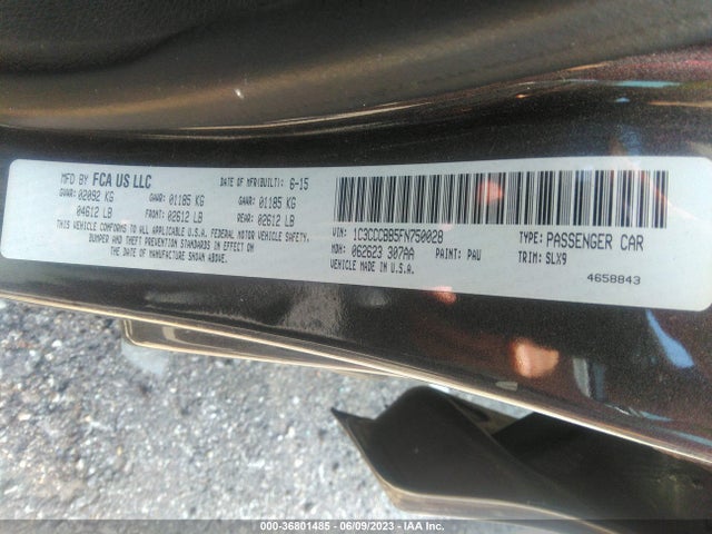 1C3CCCBB5FN750028 Chrysler 200 S
