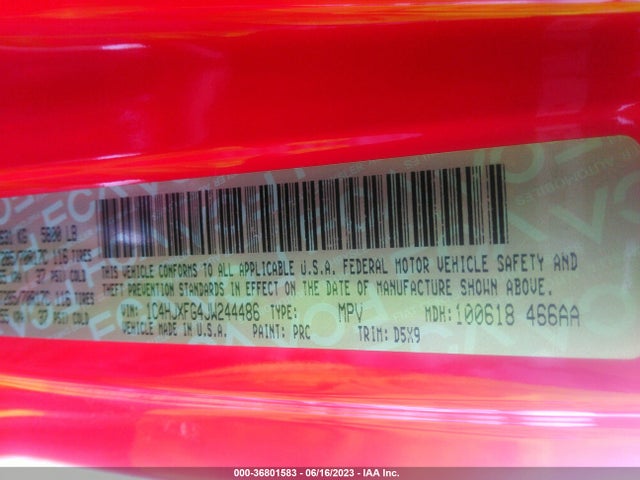 1C4HJXFG4JW244486 Jeep Wrangler Unlimited Rubicon