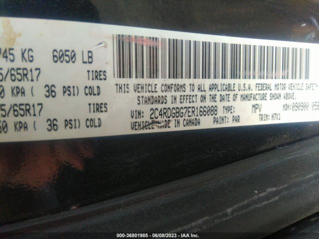2C4RDGBG7ER166088 Dodge Grand Caravan Avp/se