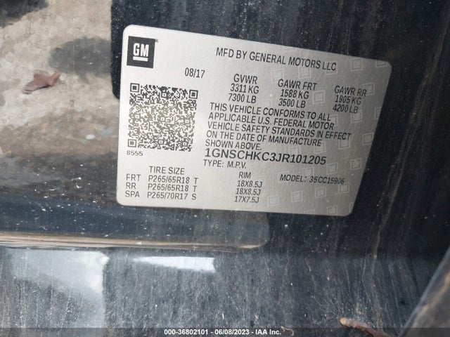 Chevrolet Suburban Lt 2018 1GNSCHKC3JR101205 Image 9
