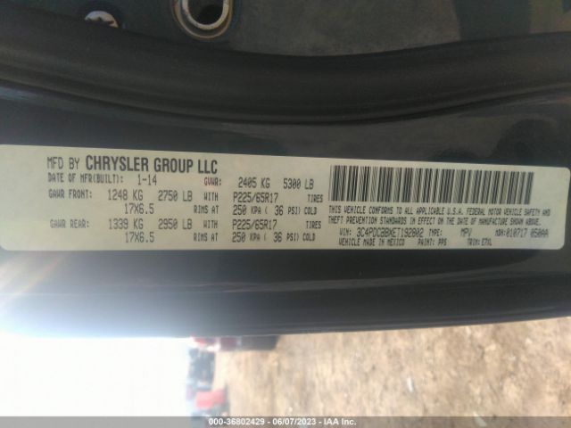 3C4PDCBBXET192802 Dodge Journey Sxt