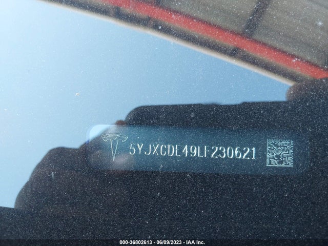 Tesla Model X Performance 2020 5YJXCDE49LF230621 Image 9