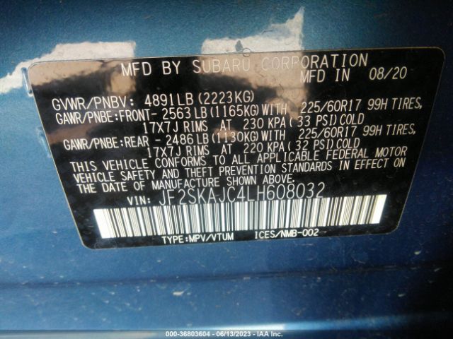 JF2SKAJC4LH608032 Subaru Forester Premium