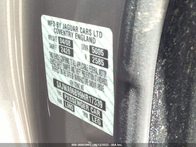 2009 JAGUAR XF SAJWA06B99HR17339 Photo 8