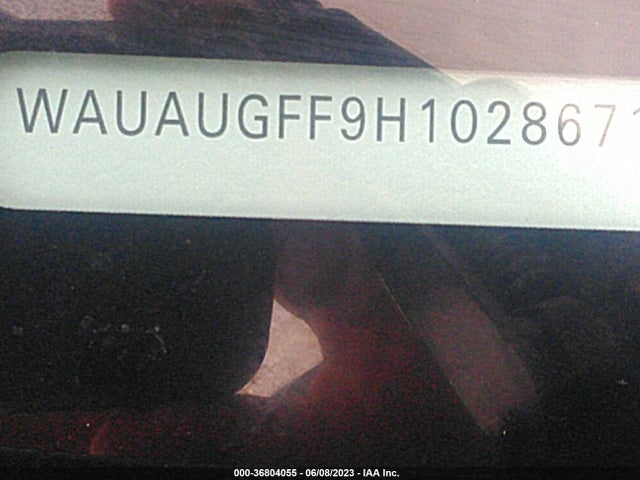 WAUAUGFF9H1028671 Audi A3 Sedan Premium