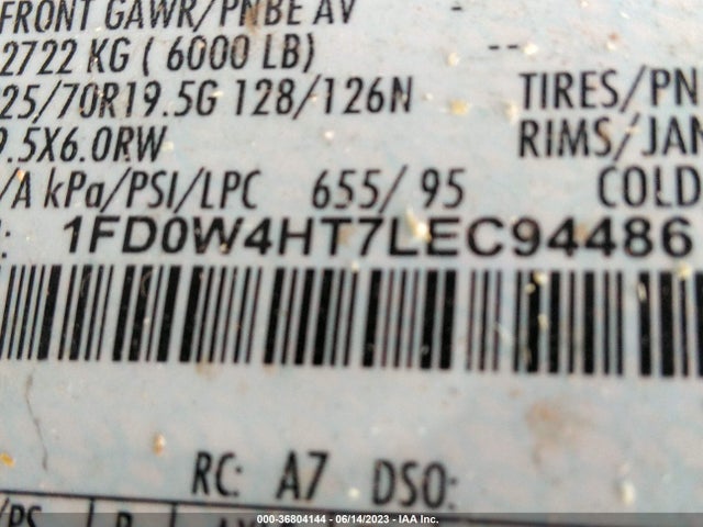 2020 Ford F-450, VIN: 1FD0W4HT7LEC94486
