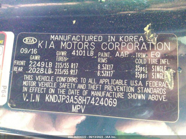 KNDJP3A58H7424069 KIA SOUL +