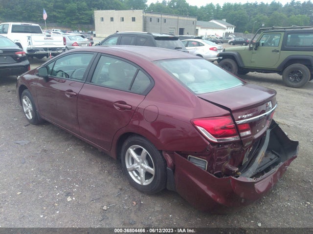 2013 HONDA CIVIC SDN LX VIN: 2HGFB2F58DH596027