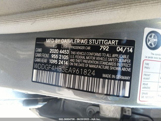 WDDGF4HB3EA961824 Mercedes-Benz C-class C 250