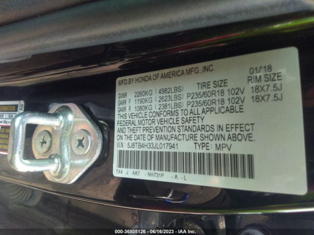 5J8TB4H33JL017941 Acura RDX