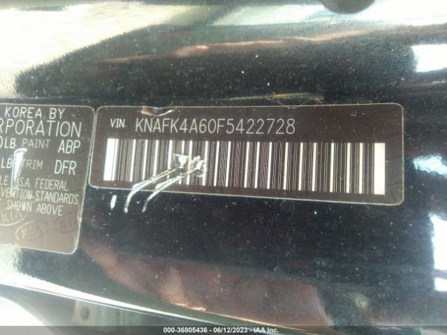 KNAFK4A60F5422728 KIA FORTE LX