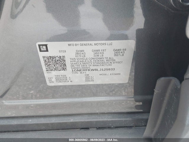 Chevrolet Traverse Ls 2020 1GNERFKW8LJ125933 Image 9