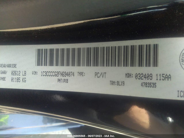 Chrysler 200 C 2015 1C3CCCCG2FN694074 Image 9