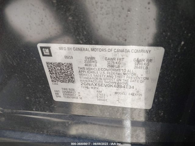 Chevrolet EQUINOX LS 2019 2GNAXSEV0K6284134 Image 10