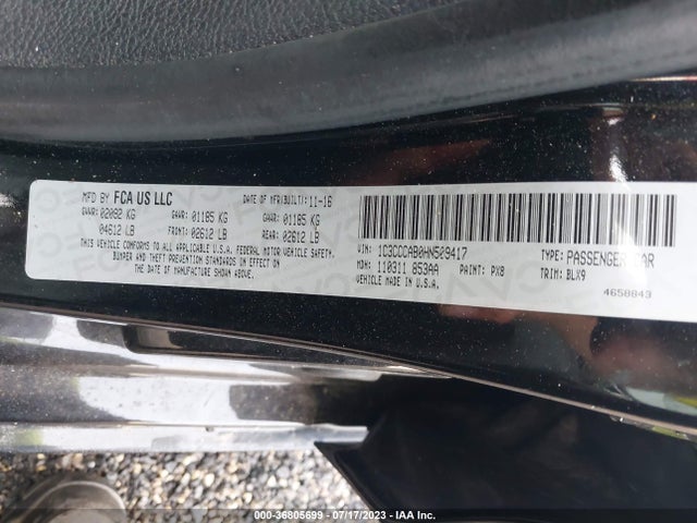 Chrysler 200 Limited Platinum 2017 1C3CCCAB0HN509417 Image 9