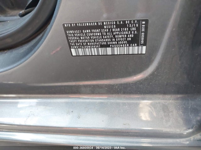 3VWD17AJ3GM298367 Volkswagen Jetta Sedan 1.8t Sport