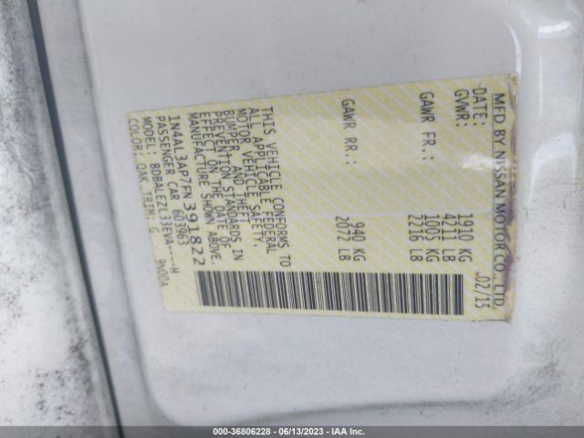 1N4AL3AP7FN391822 Nissan Altima 2.5 S