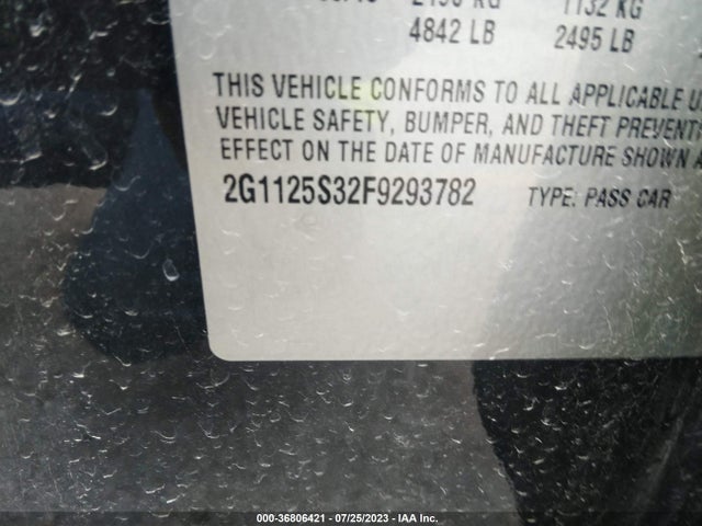 Chevrolet IMPALA LT 2015 2G1125S32F9293782 Image 15