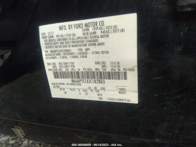 MAJ6P1CLXJC182863 Ford Ecosport Ses