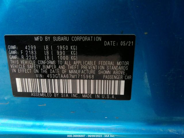4S3GTAA67M1715968 Subaru Impreza