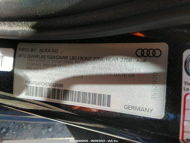 WAUFGAFCXEN042485 Audi A6 3.0t Premium Plus