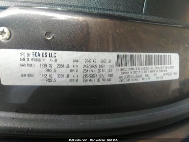 2018 CHRYSLER PACIFICA 2C4RC1EG1JR204291 Photo 8