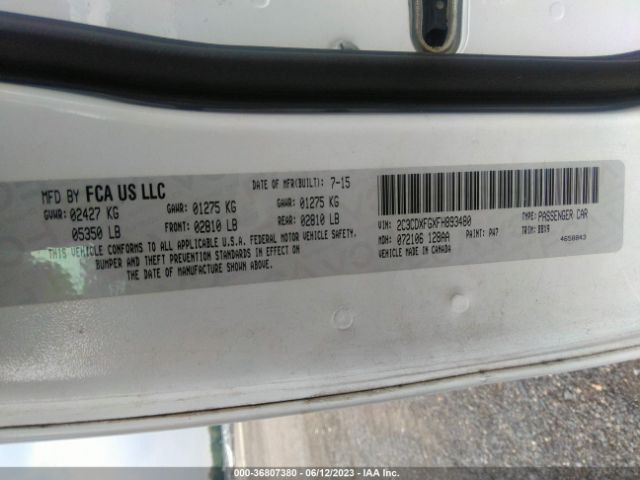2C3CDXFGXFH893480 Dodge Charger Se