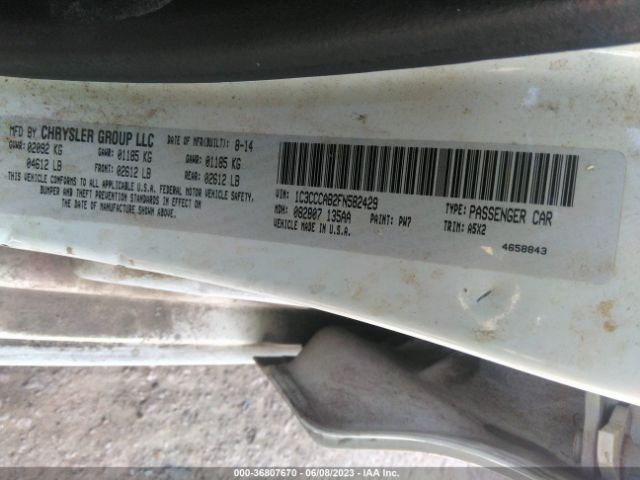 1C3CCCAB2FN582429 Chrysler 200 Limited