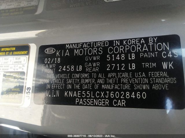 KNAE55LCXJ6028460 KIA Stinger Gt2