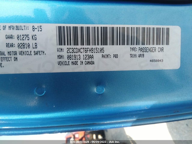 Dodge Charger Rt 2015 2C3CDXCT6FH915105 Image 9
