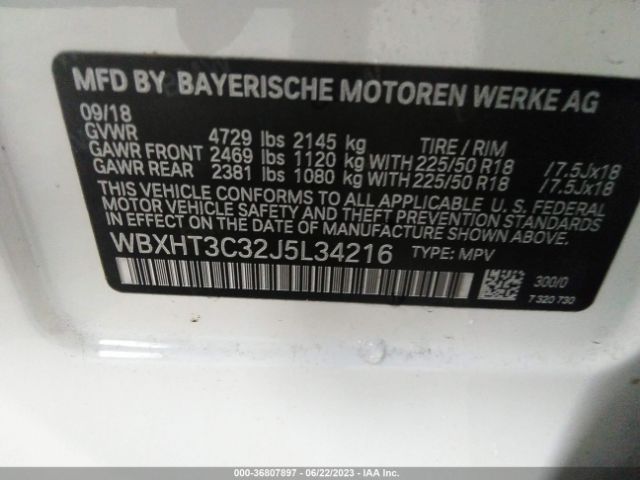 WBXHT3C32J5L34216 BMW X1 Xdrive28i