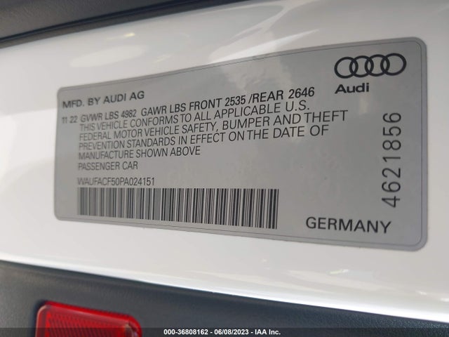 2023 Audi A5, VIN: WAUFACF50PA024151
